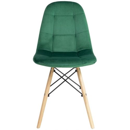 Amy green velvet side chair