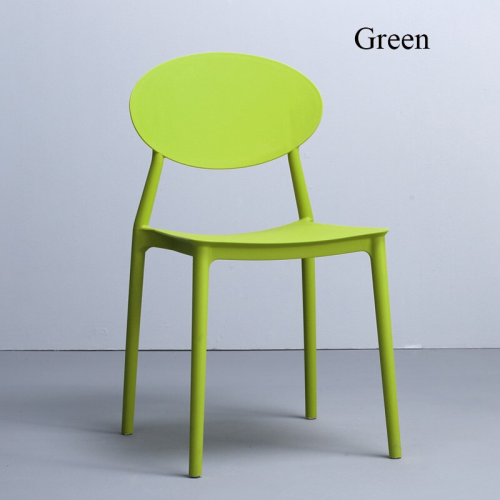 Green polypropylene chair stackable