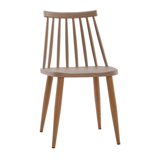 Windsor Chair Metal Legs In Khaki