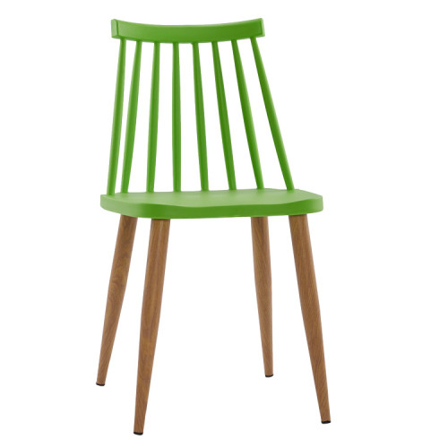 Windsor Chair Metal Legs In Grass green
