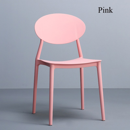 Pink polypropylene chair stackable