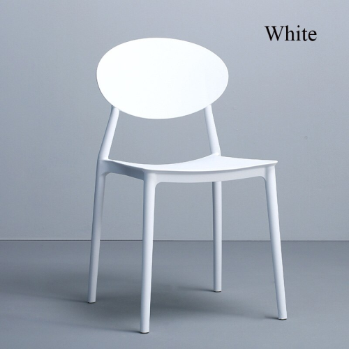White polypropylene chair stackable