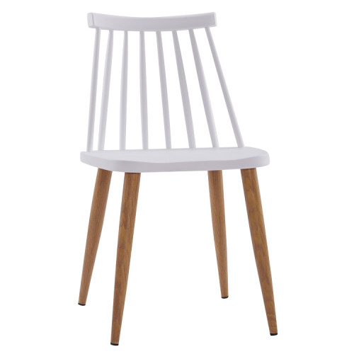 Windsor Chair Metal Legs In White