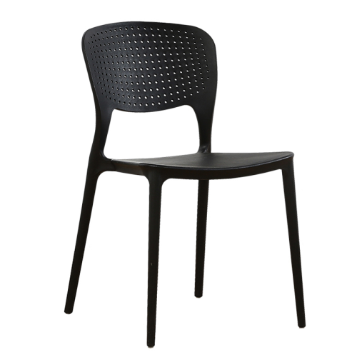 Black cheap plastic kitchen chair