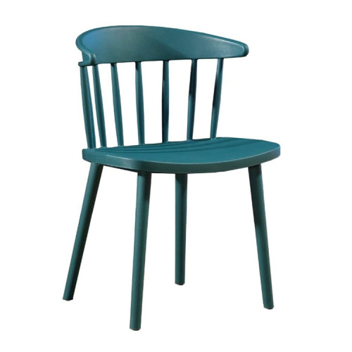 Armrest Windsor Dining Chair In Dark Blue