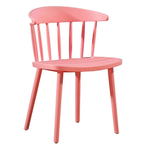 Armrest Windsor Dining Chair In Pink