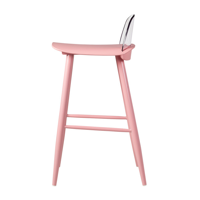 Nerd Stool PC Back Pink Polypropylene Seat