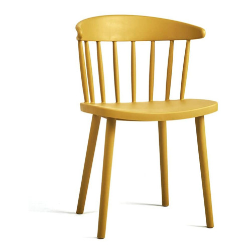 Armrest Windsor Dining Chair In Yellow