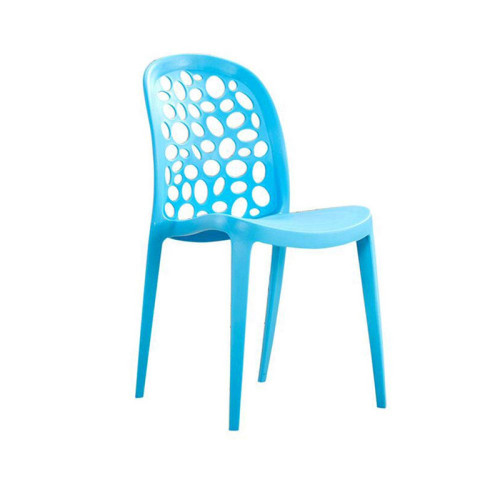 Durable blue polypropylene chair