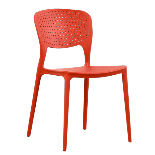 Red cheap plastic kitchen chair