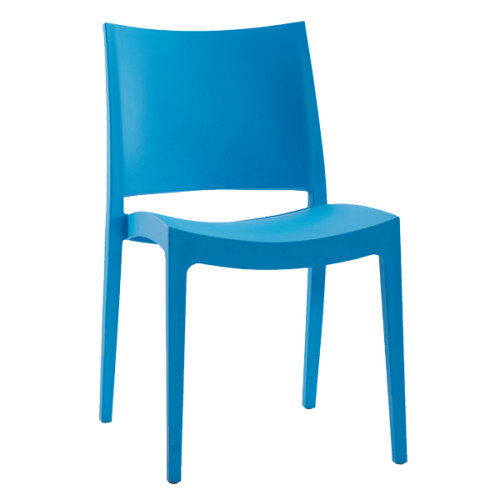 Blue Stackable Plastic Dining Chair