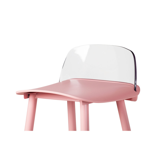 Nerd Stool PC Back Pink Polypropylene Seat