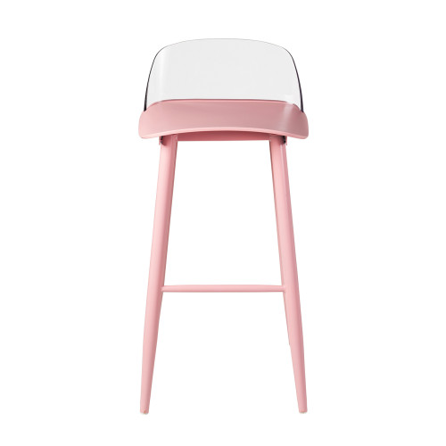 Nerd Stool PC Back Pink Polypropylene Seat