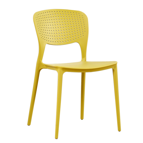 Yellow cheap plastic kitchen chair