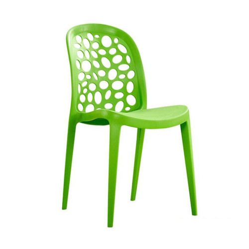 Durable green polypropylene chair