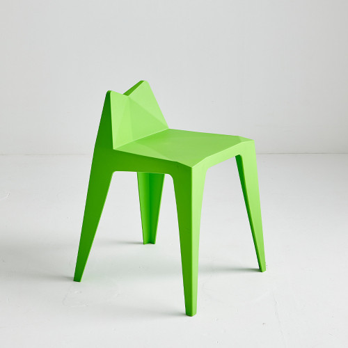 Plastic Stool Stackable In Green