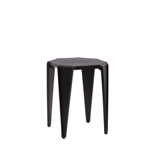 Side stool table black