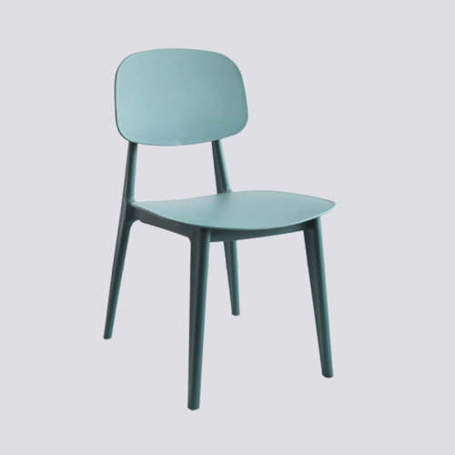 Stylish dark green plastic chair