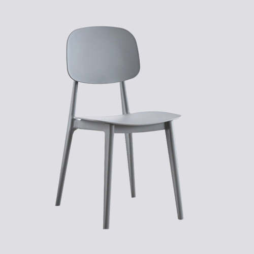 Stylish grey plastic chair