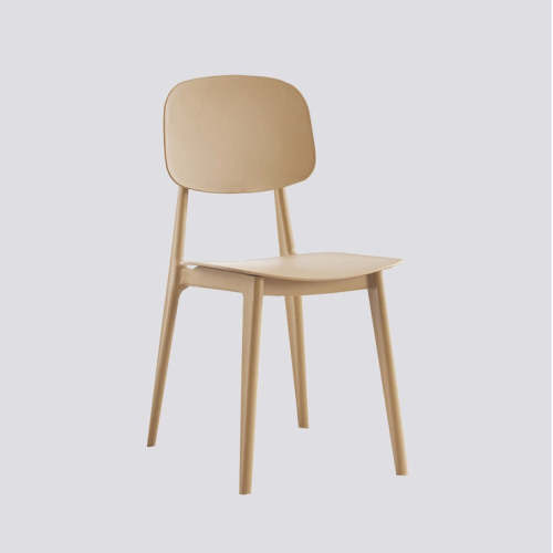 Stylish khaki plastic chair