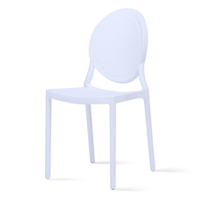 White stackable PP chair