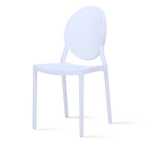 White stackable PP chair