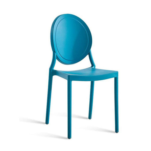 Dark Blue stackable PP chair