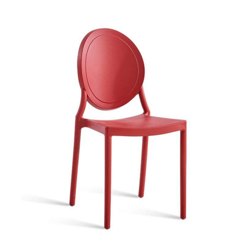 Red stackable PP chair