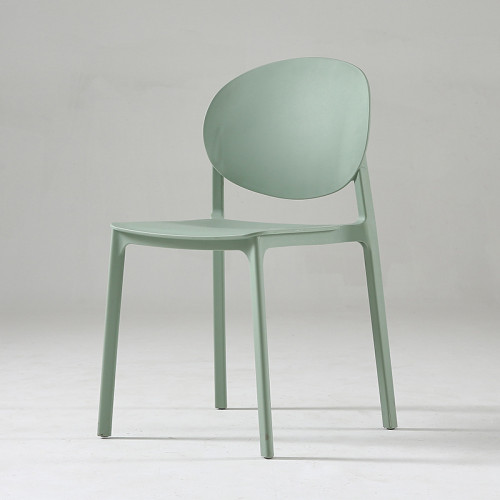 Popular light green pp plastic chair stackable