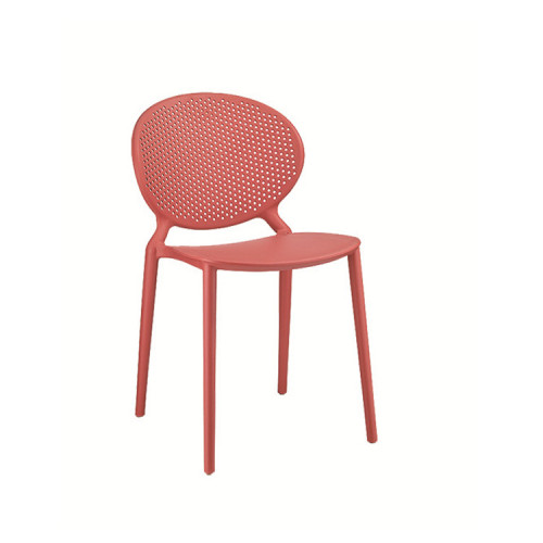 Affordable red plastic chair