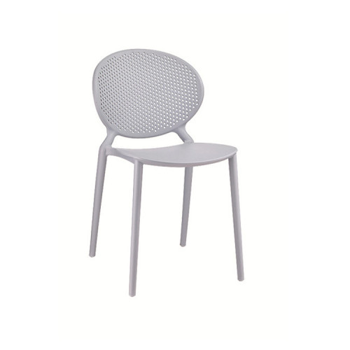 Study light grey plastic chair