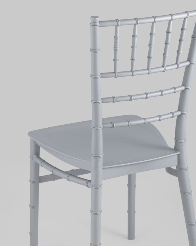 Grey polypropylene chiavari chair