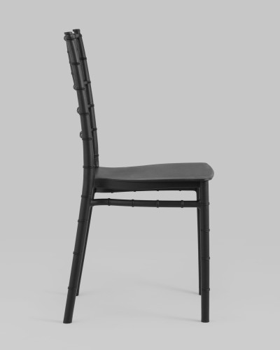 Black polypropylene chiavari chair