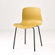Nordic style designer yellow pp cafe chair with metal legs