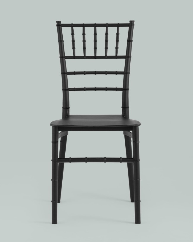 Black polypropylene chiavari chair