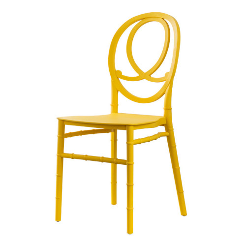 Yellow banquet dining chair