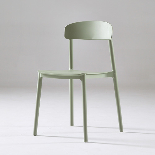 Matcha green durable plastic stacking chair