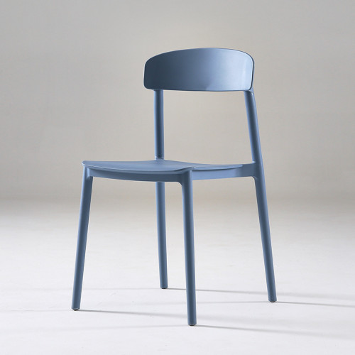 Haze blue durable plastic stacking chair