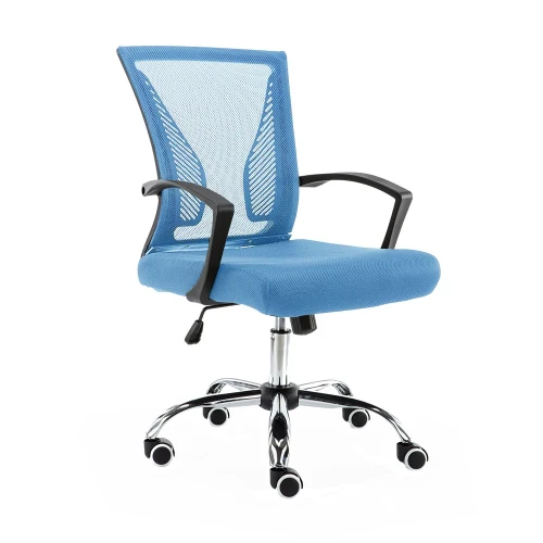 Mid Back Office Chair Black/Blue