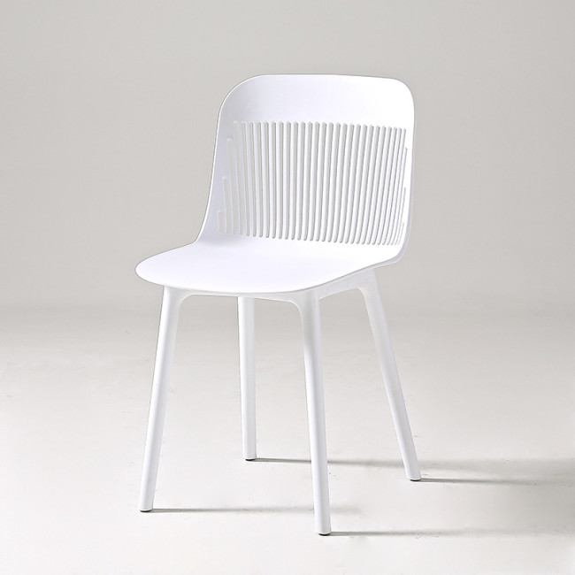 White plastic chair,Assembled, large loading capacity