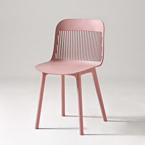 Pink plastic chair,Assembled, large loading capacity