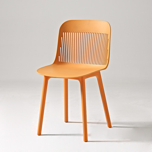 Orange plastic chair,Assembled, large loading capacity