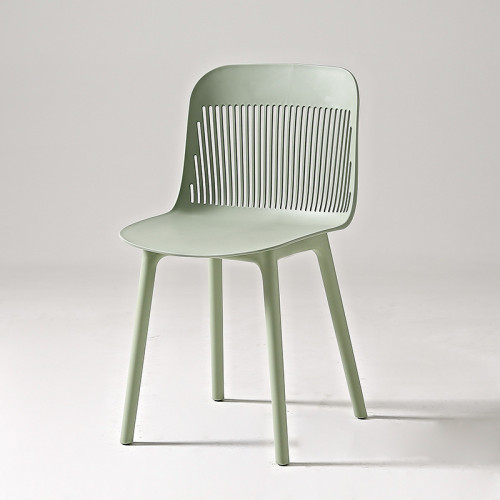 Matcha green plastic chair,Assembled, large loading capacity