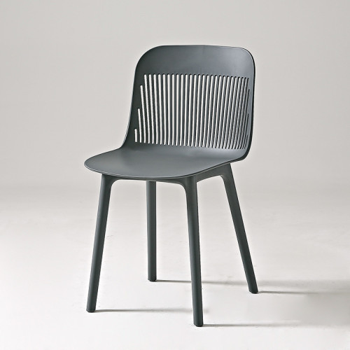 Dark Grey plastic chair,Assembled, large loading capacity