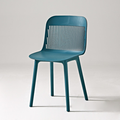 Dark blue plastic chair,Assembled, large loading capacity