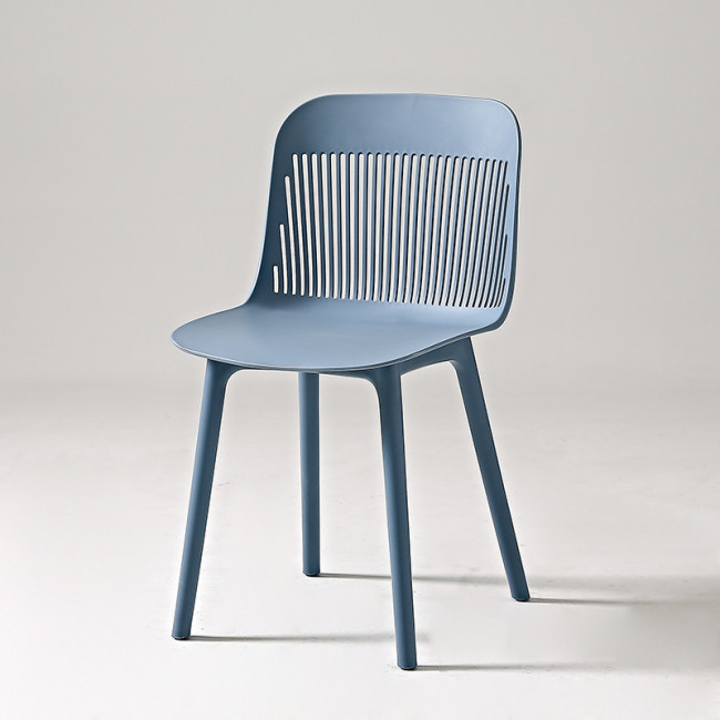 Haze blue plastic chair,Assembled, large loading capacity