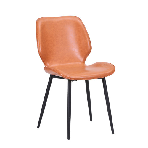 Mid century modern leather restaurant cafe chair