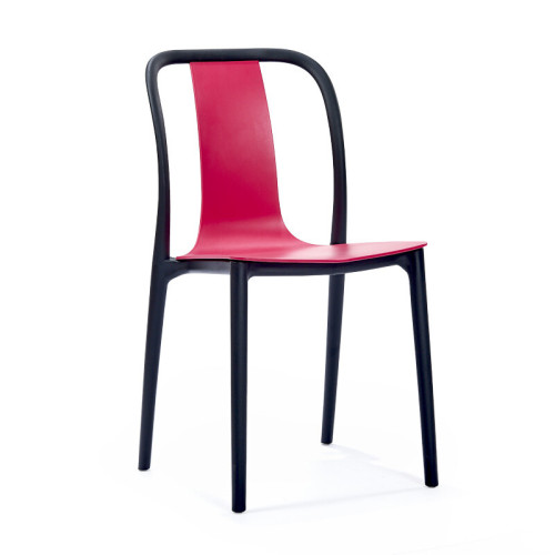 BELLEVILLE CHAIR PLASTIC Rose Red Seat