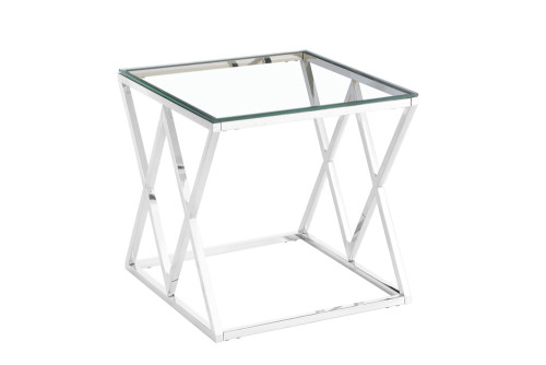 High Quality Transparent Glass Metal Frame Modern Simple Dine Room Hotel Coffee Dining Tables