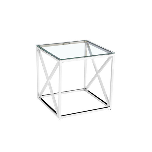 High Quality Modern Simple Luxury Living Room Balcony Outdoor Transparent Tempered Glass Coffee Table